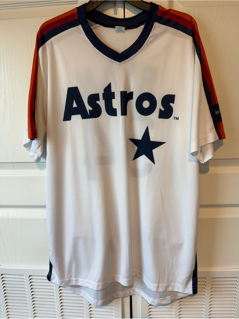 Houston Astros Baseball Nolan Ryan Retro Fan Gift Jersey #34 Size XL Rainbow